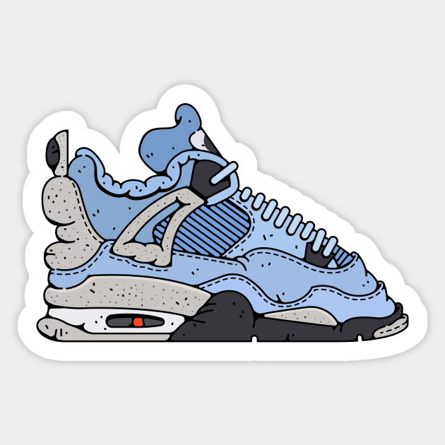 Air Jordan 4 Retro University blue Sticker by Franjos